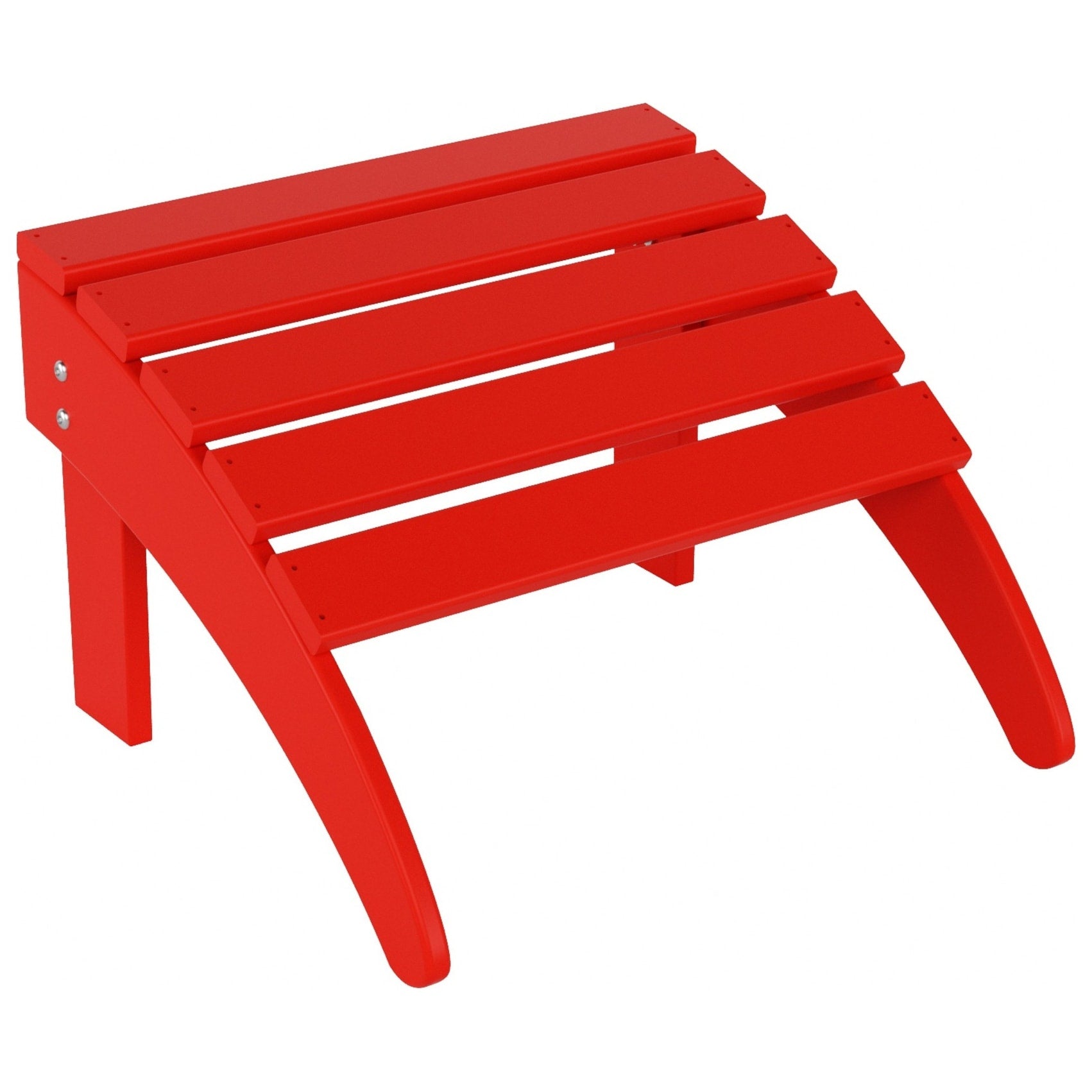 Chaise de jardin pliante Adirondack Polytrends Laguna en HDPE, résistante aux intempéries, avec pouf (ensemble 2 pièces)