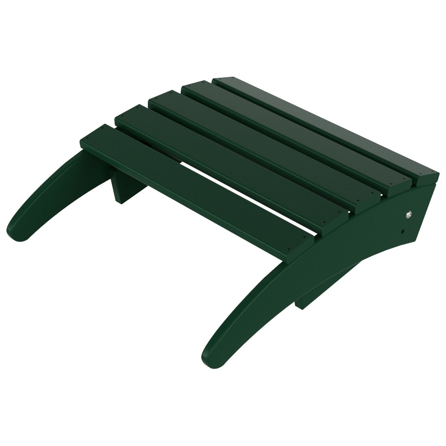 Chaise de jardin pliante Adirondack Polytrends Laguna en HDPE, résistante aux intempéries, avec pouf (ensemble 2 pièces)