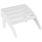 Chaise de jardin pliante Adirondack Polytrends Laguna en HDPE, résistante aux intempéries, avec pouf (ensemble 2 pièces)