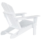Chaise de jardin pliante Adirondack Polytrends Laguna en HDPE, résistante aux intempéries, avec pouf (ensemble 2 pièces)