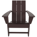 Chaise Adirondack pliable, moderne, écologique, résistante aux intempéries, pour usage commercial et résidentiel, de la marque Polytrends Shoreside.