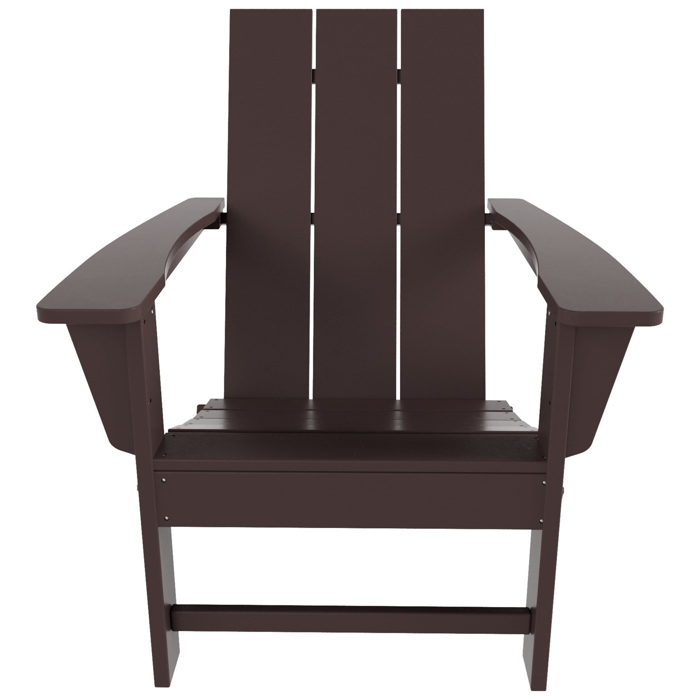 Chaise Adirondack pliable, moderne, écologique, résistante aux intempéries, pour usage commercial et résidentiel, de la marque Polytrends Shoreside.