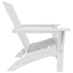 Chaise Adirondack pliable, moderne, écologique, résistante aux intempéries, pour usage commercial et résidentiel, de la marque Polytrends Shoreside.