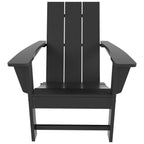 Chaise Adirondack pliable, moderne, écologique, résistante aux intempéries, pour usage commercial et résidentiel, de la marque Polytrends Shoreside.