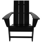 Chaise Adirondack pliable, moderne, écologique, résistante aux intempéries, pour usage commercial et résidentiel, de la marque Polytrends Shoreside.