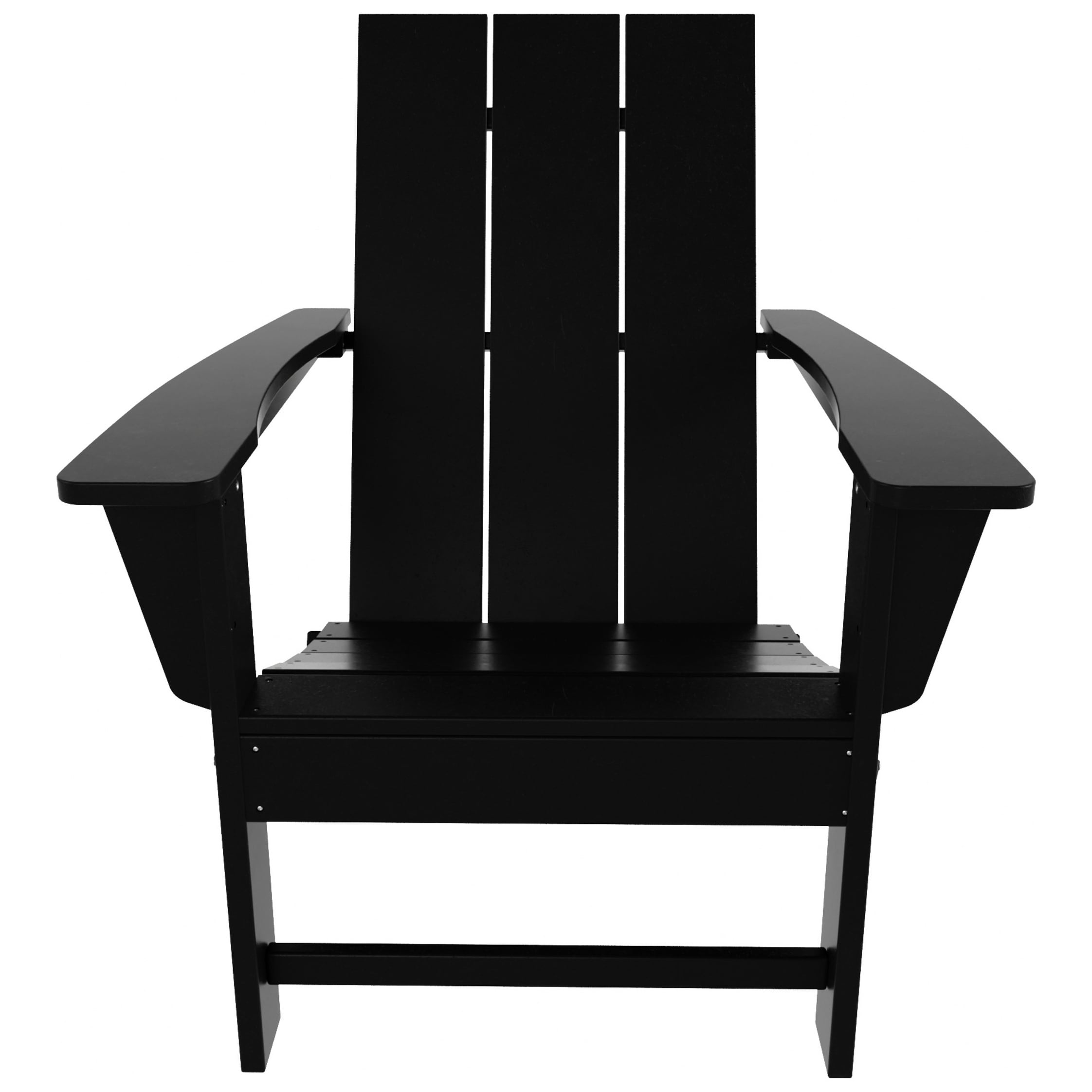 Chaise Adirondack pliable, moderne, écologique, résistante aux intempéries, pour usage commercial et résidentiel, de la marque Polytrends Shoreside.