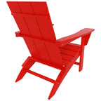 Chaise Adirondack pliable, moderne, écologique, résistante aux intempéries, pour usage commercial et résidentiel, de la marque Polytrends Shoreside.