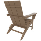 Chaise Adirondack pliable, moderne, écologique, résistante aux intempéries, pour usage commercial et résidentiel, de la marque Polytrends Shoreside.