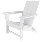 Chaise Adirondack pliable, moderne, écologique, résistante aux intempéries, pour usage commercial et résidentiel, de la marque Polytrends Shoreside.