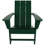 Chaise Adirondack pliable, moderne, écologique, résistante aux intempéries, pour usage commercial et résidentiel, de la marque Polytrends Shoreside.