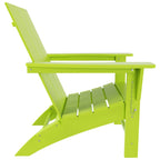 Chaise Adirondack pliable, moderne, écologique, résistante aux intempéries, pour usage commercial et résidentiel, de la marque Polytrends Shoreside.