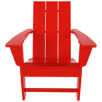 Chaise Adirondack pliable, moderne, écologique, résistante aux intempéries, pour usage commercial et résidentiel, de la marque Polytrends Shoreside.