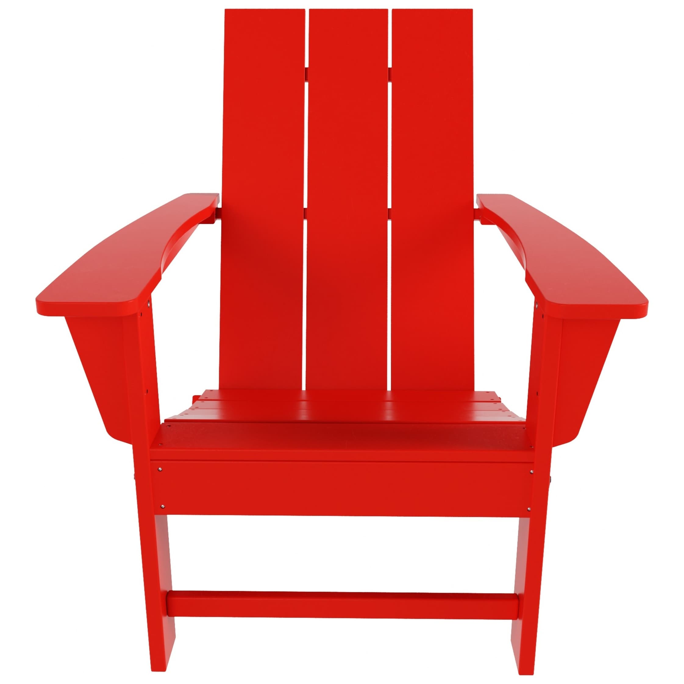 Chaise Adirondack pliable, moderne, écologique, résistante aux intempéries, pour usage commercial et résidentiel, de la marque Polytrends Shoreside.