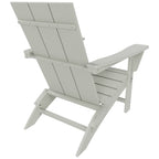 Chaise Adirondack pliable, moderne, écologique, résistante aux intempéries, pour usage commercial et résidentiel, de la marque Polytrends Shoreside.