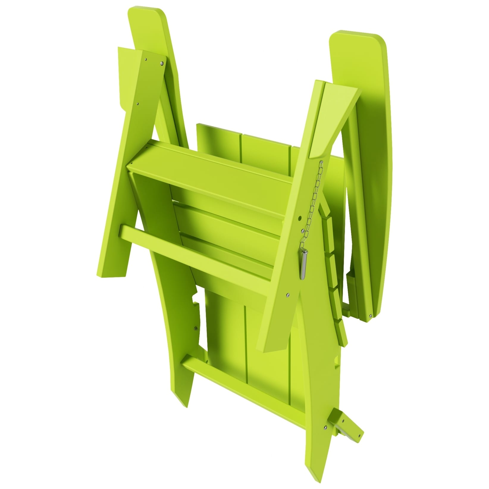 Chaise Adirondack pliable, moderne, écologique, résistante aux intempéries, pour usage commercial et résidentiel, de la marque Polytrends Shoreside.