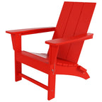 Chaise Adirondack pliable, moderne, écologique, résistante aux intempéries, pour usage commercial et résidentiel, de la marque Polytrends Shoreside.