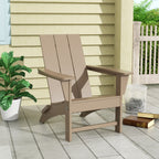 Chaise Adirondack pliable, moderne, écologique, résistante aux intempéries, pour usage commercial et résidentiel, de la marque Polytrends Shoreside.