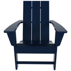 Chaise Adirondack pliable, moderne, écologique, résistante aux intempéries, pour usage commercial et résidentiel, de la marque Polytrends Shoreside.