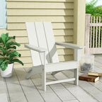 Chaise Adirondack pliable, moderne, écologique, résistante aux intempéries, pour usage commercial et résidentiel, de la marque Polytrends Shoreside.