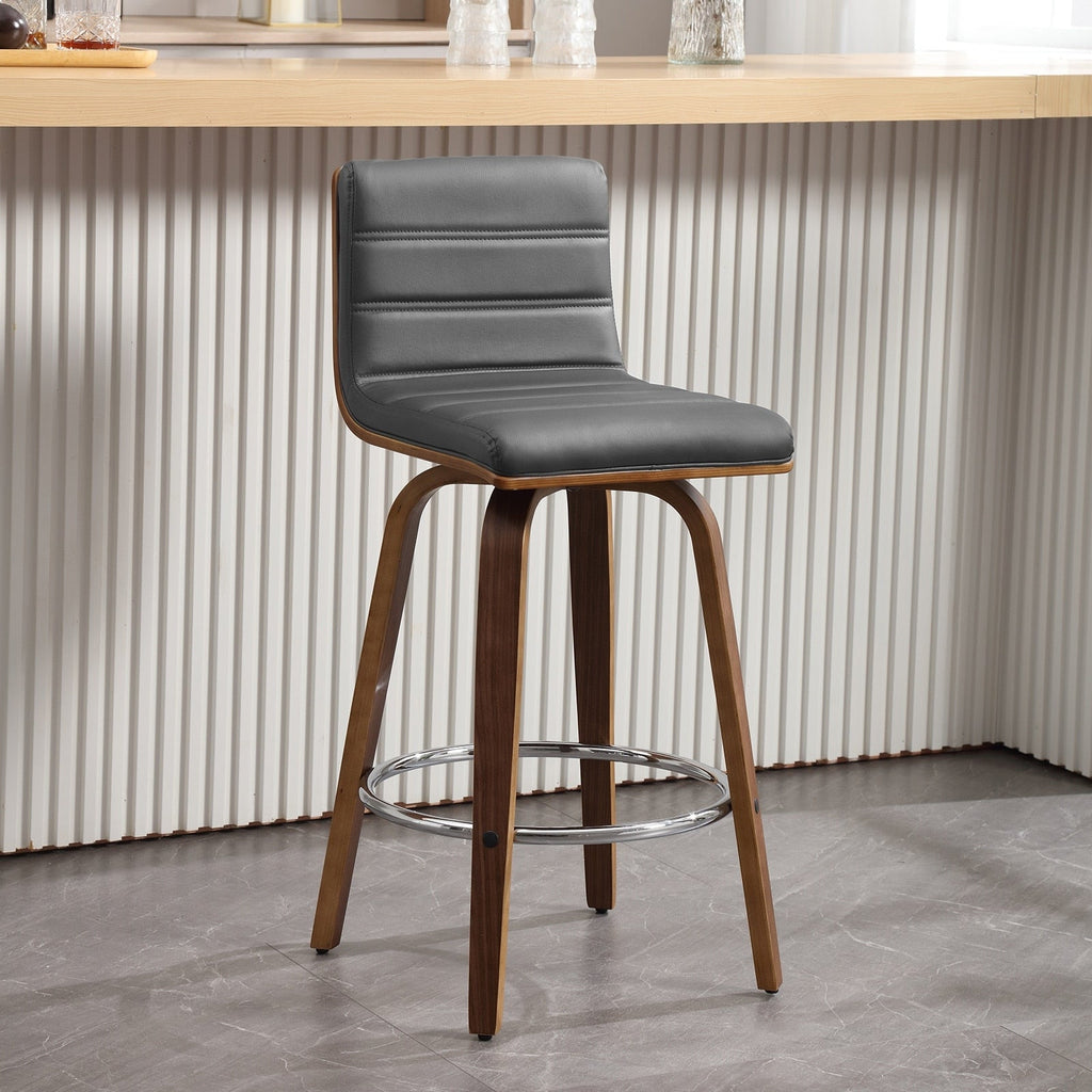 Tabourets de bar/hauts-sièges pivotants en simili cuir 26/29, lot de 2/3