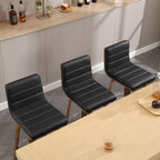 Tabourets de bar/hauts-sièges pivotants en simili cuir 26/29, lot de 2/3