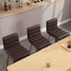 Tabourets de bar/hauts-sièges pivotants en simili cuir 26/29, lot de 2/3