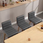 Tabourets de bar/hauts-sièges pivotants en simili cuir 26/29, lot de 2/3