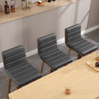 Tabourets de bar/hauts-sièges pivotants en simili cuir 26/29, lot de 2/3