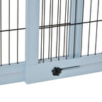 PawHut Barrière pour animaux de compagnie extra large, autoportante, avec longueur réglable, barrière pour chien et bébé pour maison, porte, couloir, gris