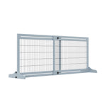 PawHut Barrière pour animaux de compagnie extra large, autoportante, avec longueur réglable, barrière pour chien et bébé pour maison, porte, couloir, gris