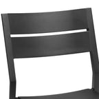 Ensemble de salle à manger d'extérieur Pellabant en aluminium 5/7/9 pièces avec table extensible et chaises empilables