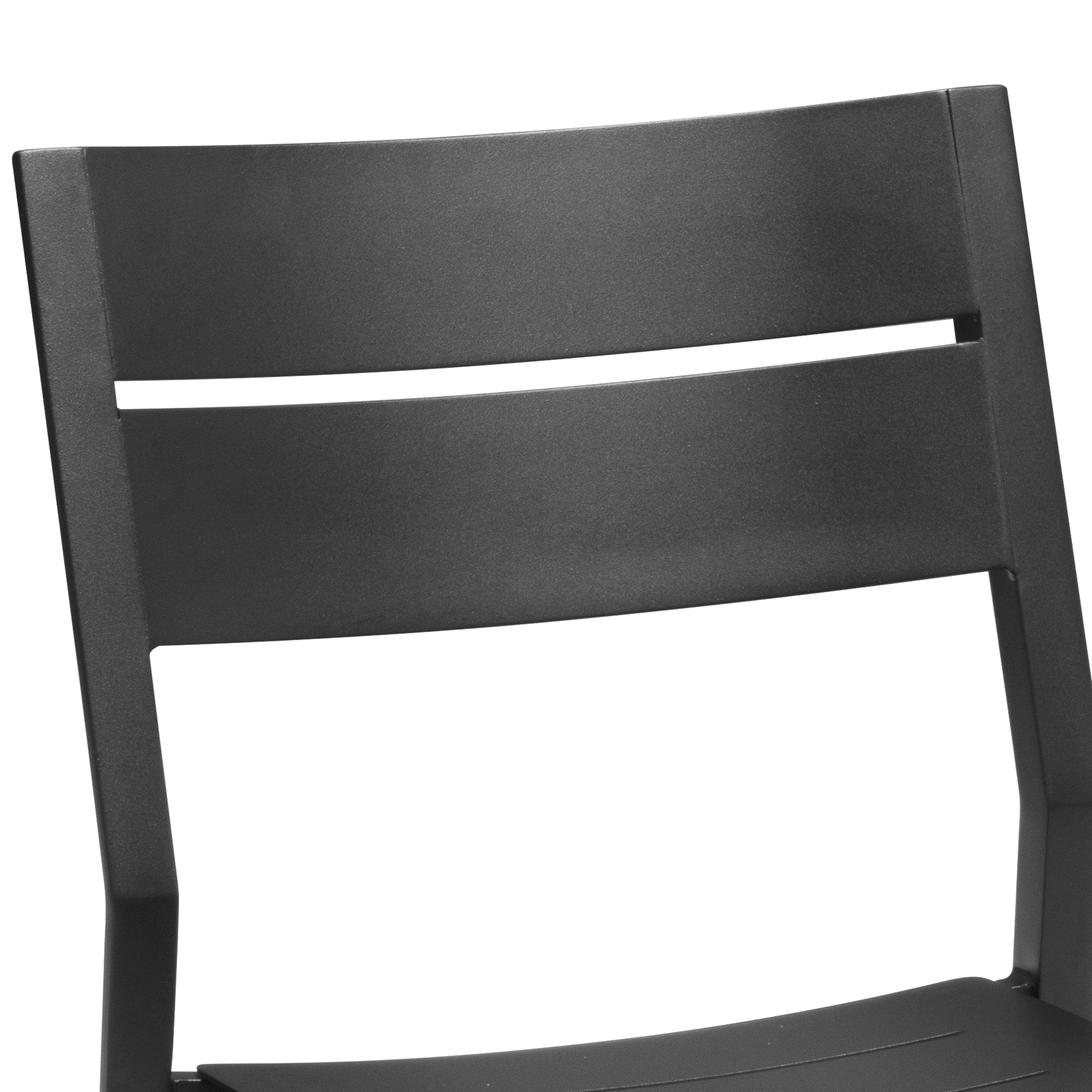 Ensemble de salle à manger d'extérieur Pellabant en aluminium 5/7/9 pièces avec table extensible et chaises empilables