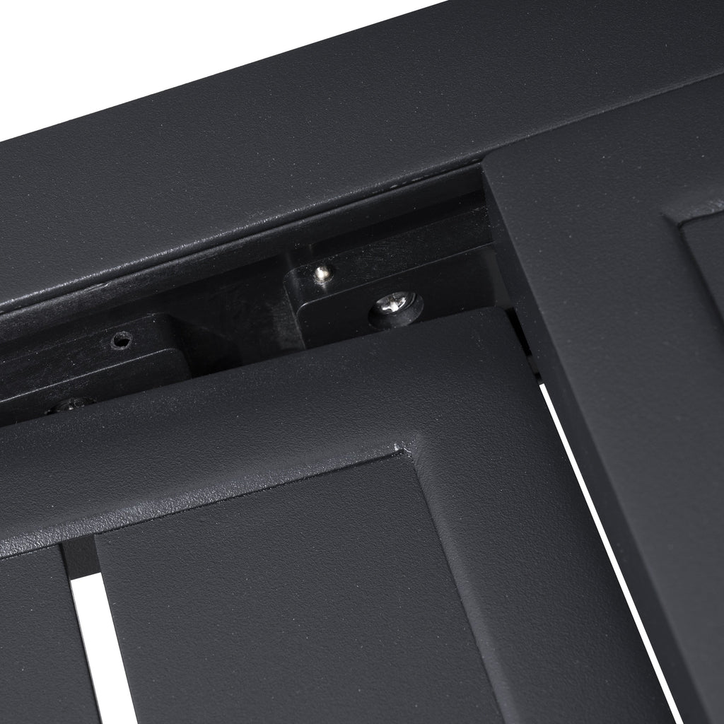 Ensemble de salle à manger d'extérieur Pellabant en aluminium 5/7/9 pièces avec table extensible et chaises empilables