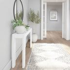 Table console moderne à structure en poutres et planches - 46