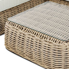 Ensemble de canapé d'angle d'extérieur/terrasse Poly &amp; Bark Puglia avec table basse