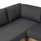 Ensemble de canapé d'angle d'extérieur/terrasse Poly &amp; Bark Puglia avec table basse