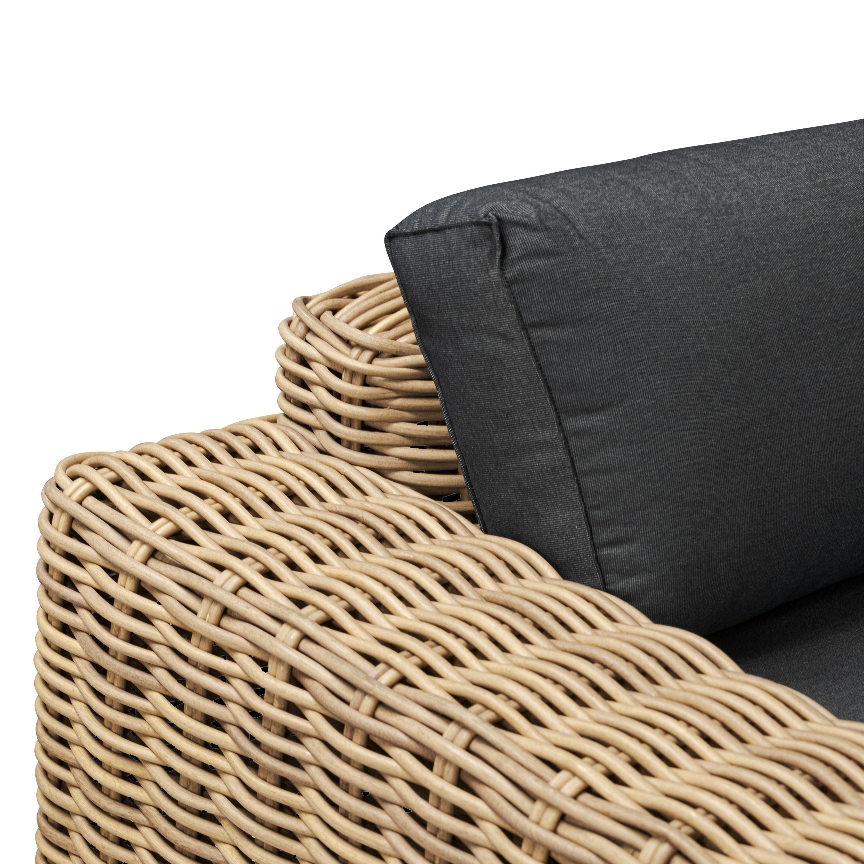 Ensemble de canapé d'angle d'extérieur/terrasse Poly &amp; Bark Puglia avec table basse