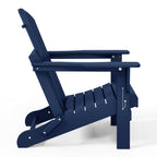 Chaise de jardin pliante Adirondack Polytrends Laguna, résistante à la décoloration et aux intempéries.