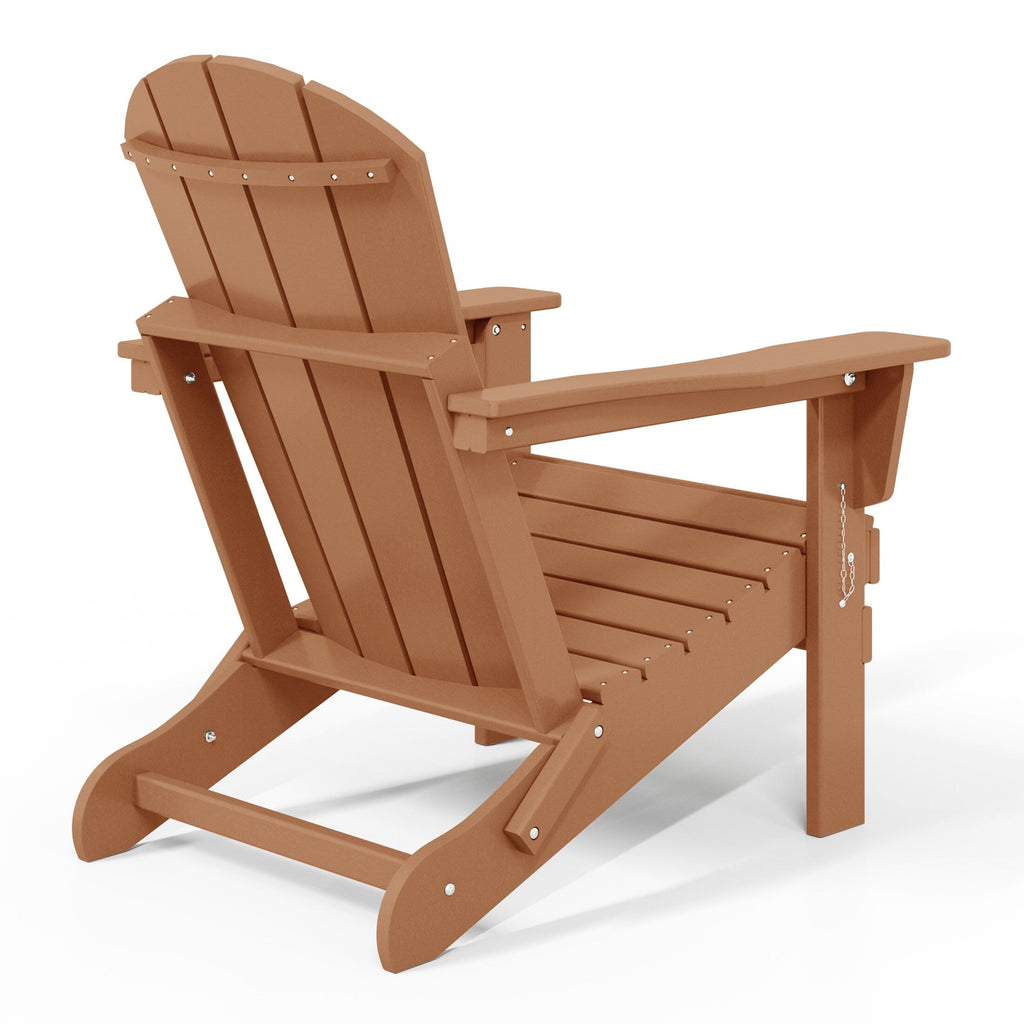 Polytrends Laguna Fauteuils Adirondack pliants d'extérieur résistants aux intempéries (lot de 2)