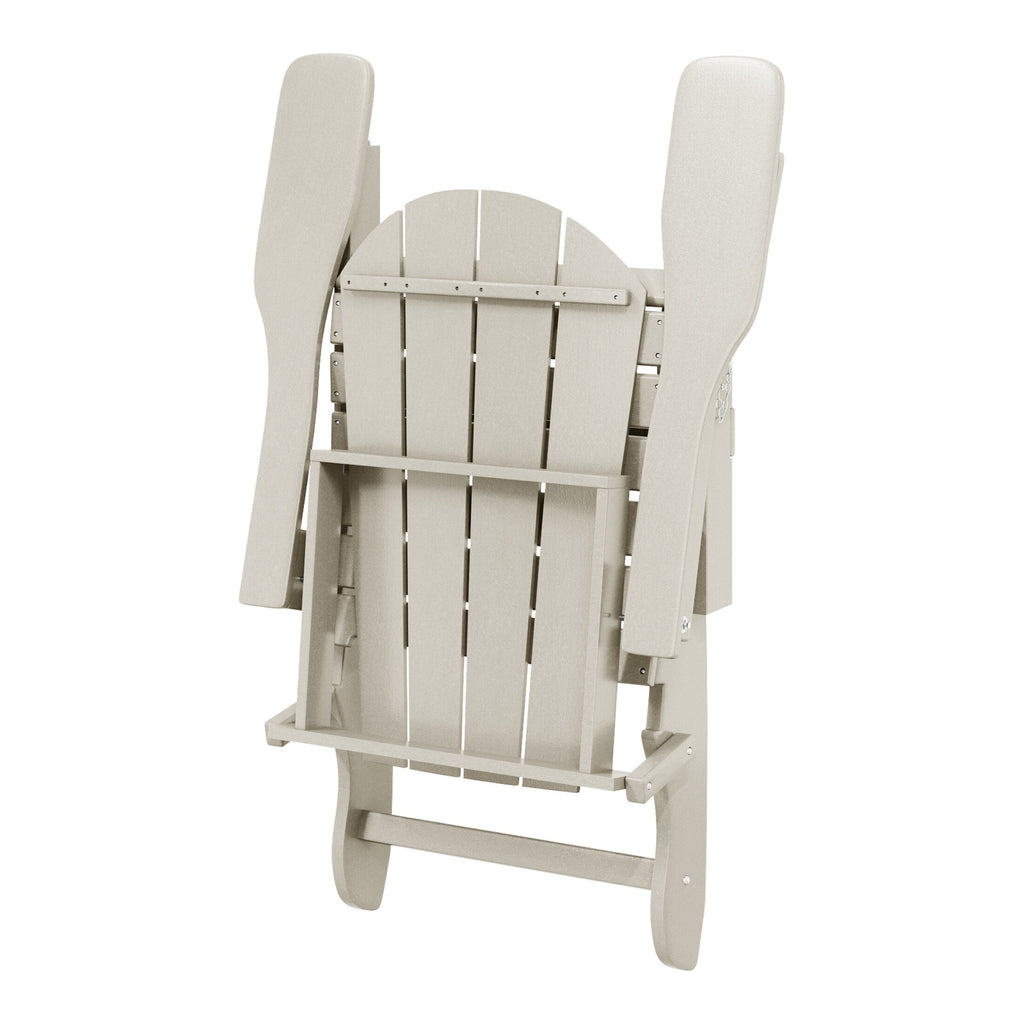 Polytrends Laguna Fauteuils Adirondack pliants d'extérieur résistants aux intempéries (lot de 2)