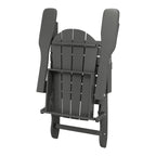Polytrends Laguna Fauteuils Adirondack pliants d'extérieur résistants aux intempéries (lot de 2)