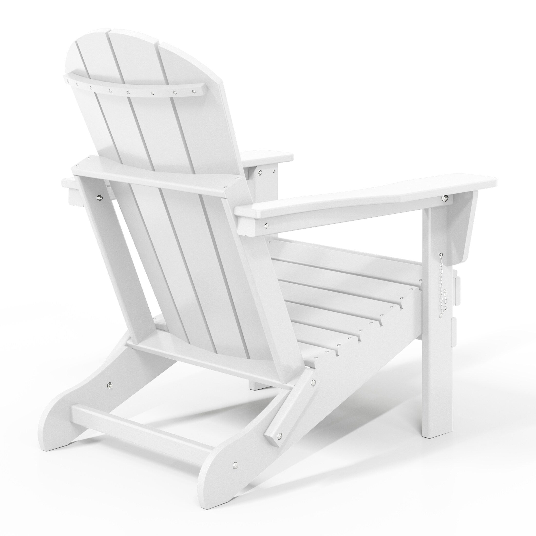 Polytrends Laguna Fauteuils Adirondack pliants d'extérieur résistants aux intempéries (lot de 2)