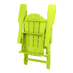 Polytrends Laguna Chaises de jardin pliantes Adirondack résistantes aux intempéries (lot de 4)