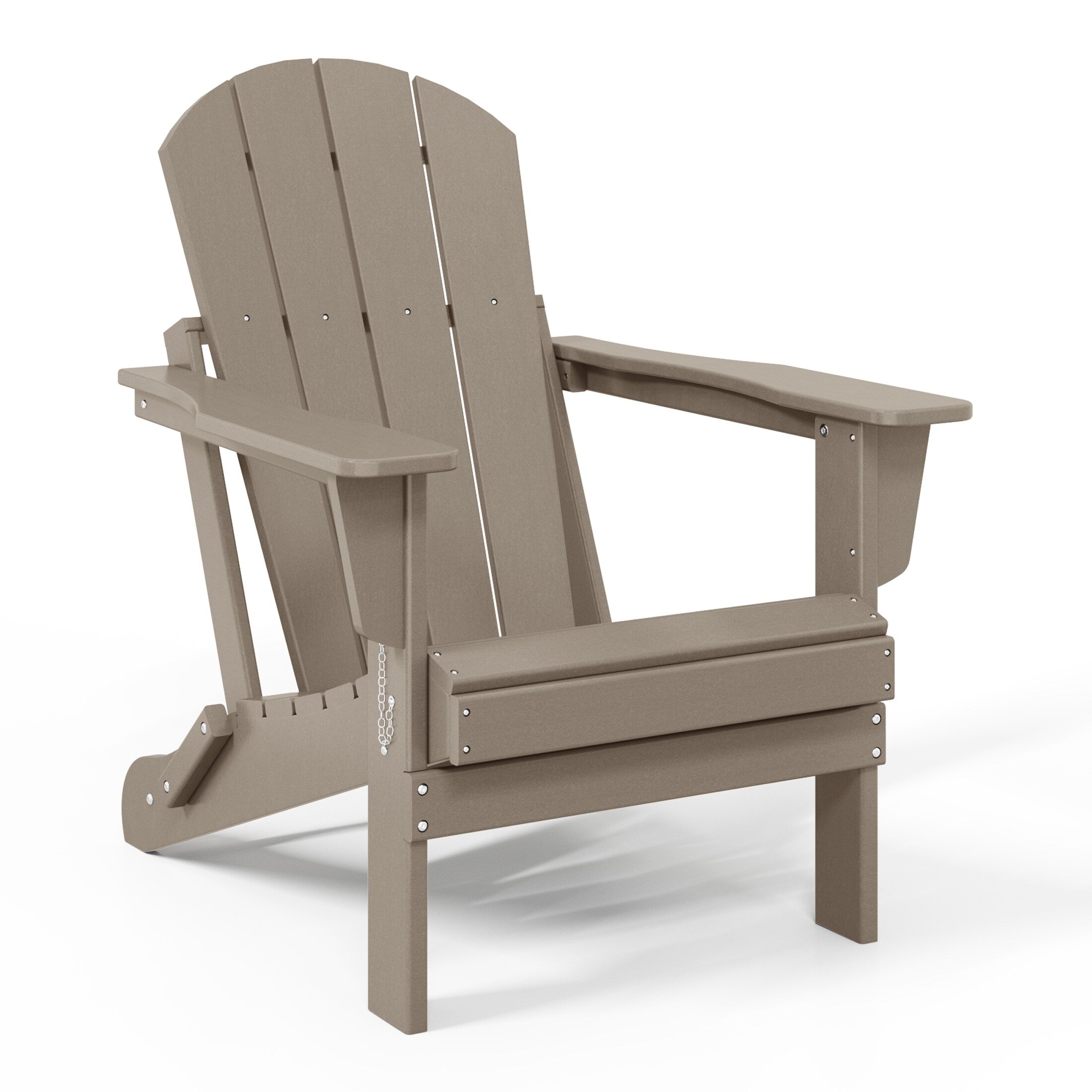 Polytrends Laguna Chaises de jardin pliantes Adirondack résistantes aux intempéries (lot de 4)