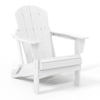 Polytrends Laguna Chaises de jardin pliantes Adirondack résistantes aux intempéries (lot de 4)