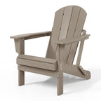 Polytrends Laguna Chaises de jardin pliantes Adirondack résistantes aux intempéries (lot de 4)