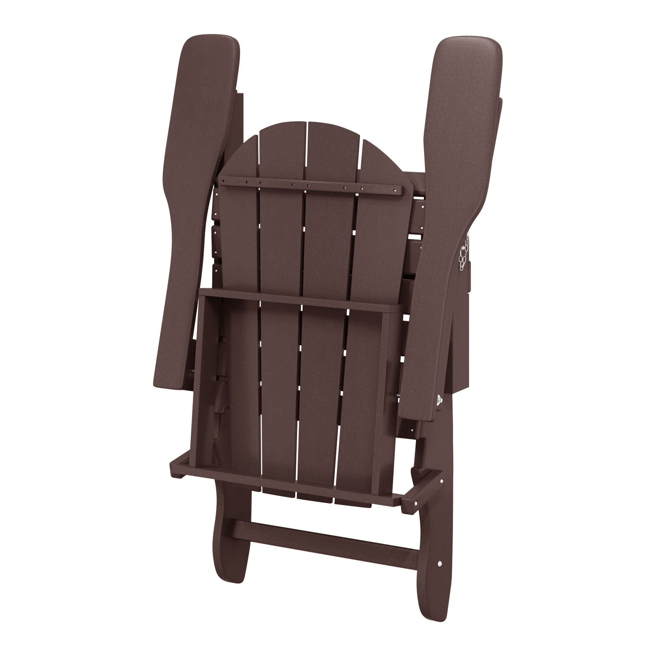 Polytrends Laguna Chaises de jardin pliantes Adirondack résistantes aux intempéries (lot de 4)