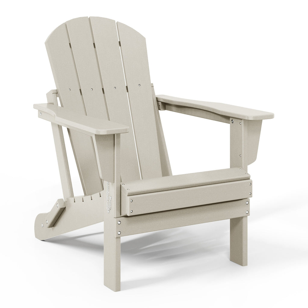 Polytrends Laguna Chaises de jardin pliantes Adirondack résistantes aux intempéries (lot de 4)