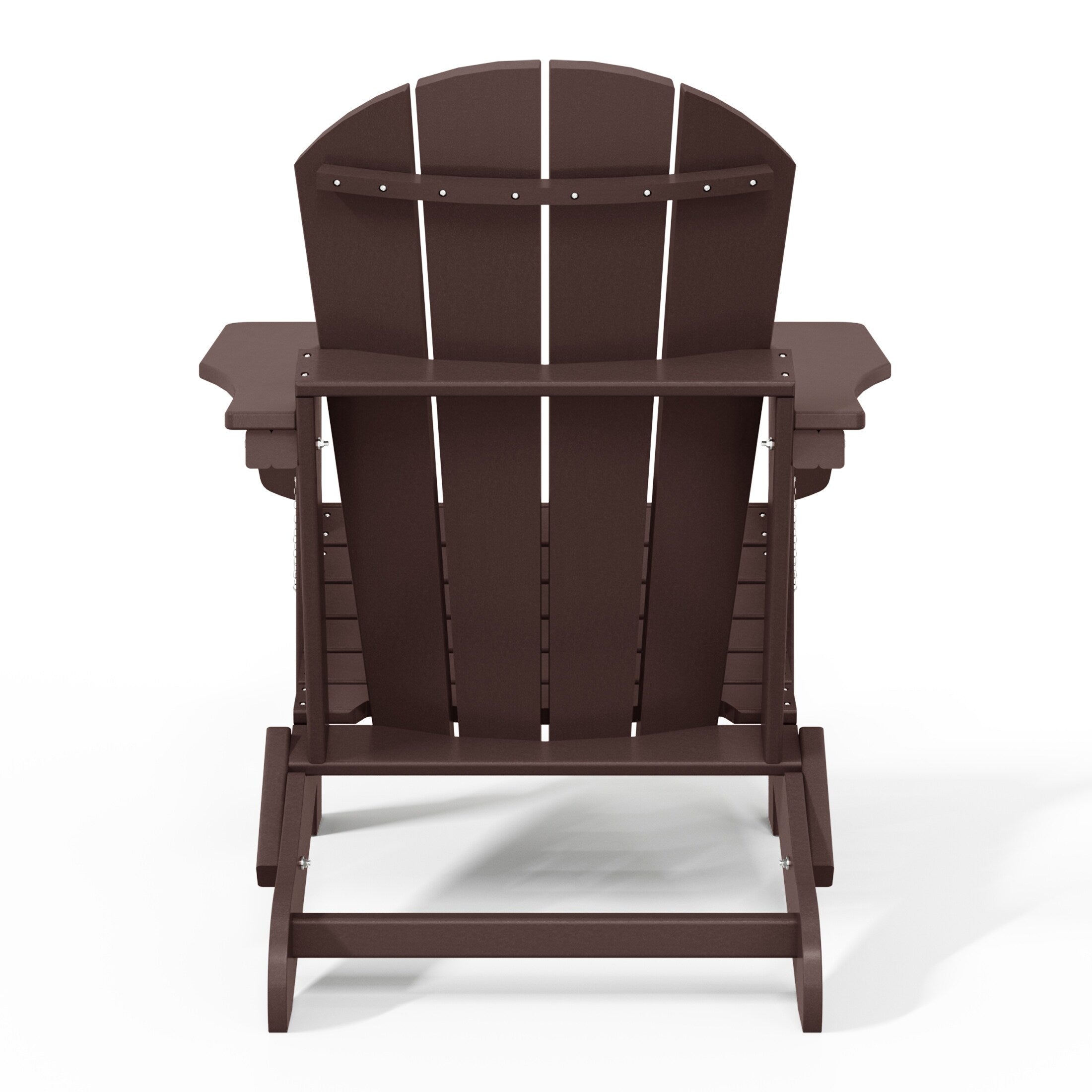 Polytrends Laguna Chaises de jardin pliantes Adirondack résistantes aux intempéries (lot de 4)