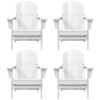 Polytrends Laguna Chaises de jardin pliantes Adirondack résistantes aux intempéries (lot de 4)